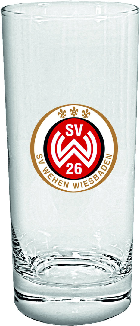 Wehen-Wiesbaden Trinkglas Logo