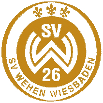 Wehen-Wiesbaden Aufkleber transparent, gold