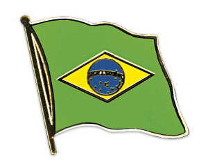 Flaggenpin Brasilien