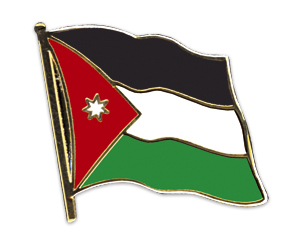 Flaggenpin Jordanien