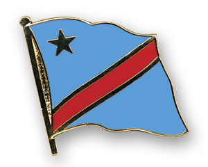 Flaggenpin Kongo