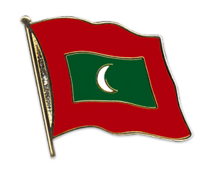 Flaggenpin Malediven