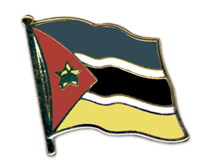 Flaggenpin Mosambik