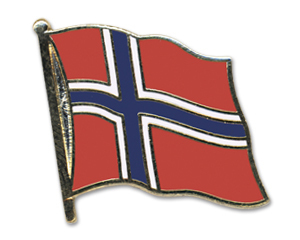 Flaggenpin Norwegen