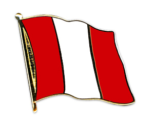 Flaggenpin Peru