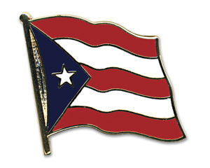 Flaggenpin Puerto-Rico