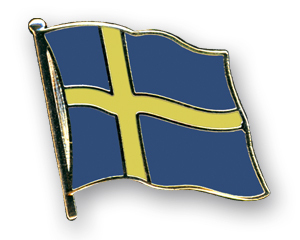 Flaggenpin Schweden