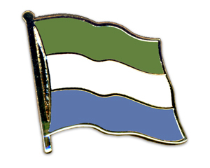 Flaggenpin Sierra Leone