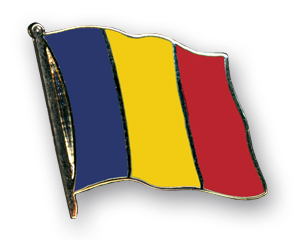 Flaggenpin Tschad