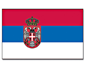Landesfahne Serbien