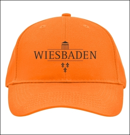 Wiesbaden Basecap bestickt, orange