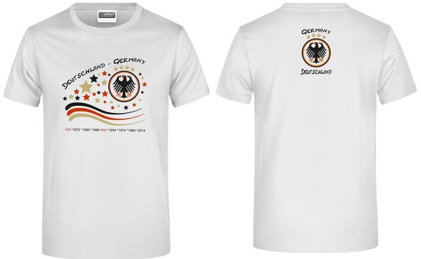 Deutschland T-Shirt Herren, beidseitig bedruckt